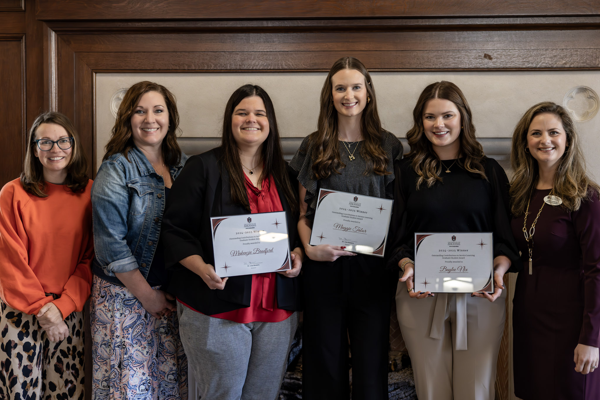Occupational Therapy graduate students receive award.