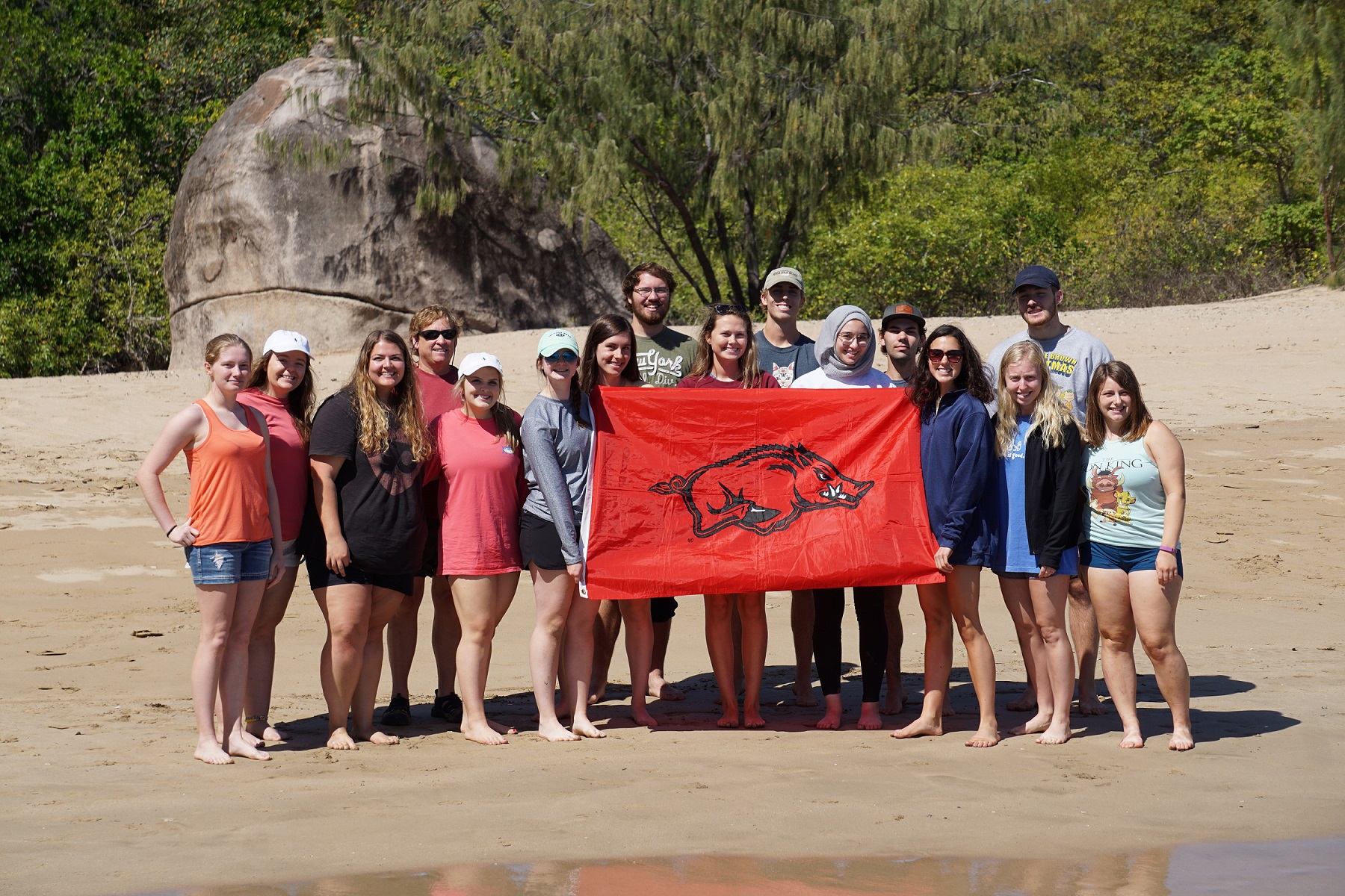 Trekking Australia students on Magnetic Island, West Point, Australia
